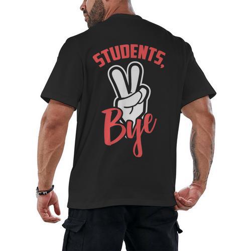 Students Bye Shirt Last Day Of School Graduation 2019 Men's Back Print T-Shirt - Best Gift Smart