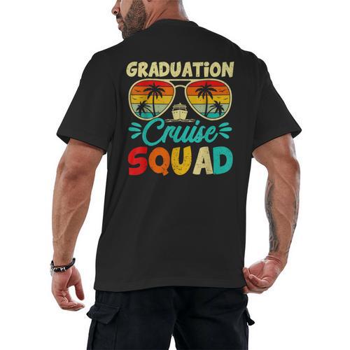 Summer Vacation Graduation Cruise Squad 2026 Matching Men's Back Print T-Shirt - Best Gift Smart