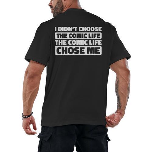 Superheroes Art Graphic Novels Comic Books Men's Back Print T-Shirt - Bookorys DE