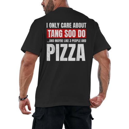 Tang Soo Do Sparring Martial Artist Karate Master Introvert Men's Back Print T-Shirt - Raresse