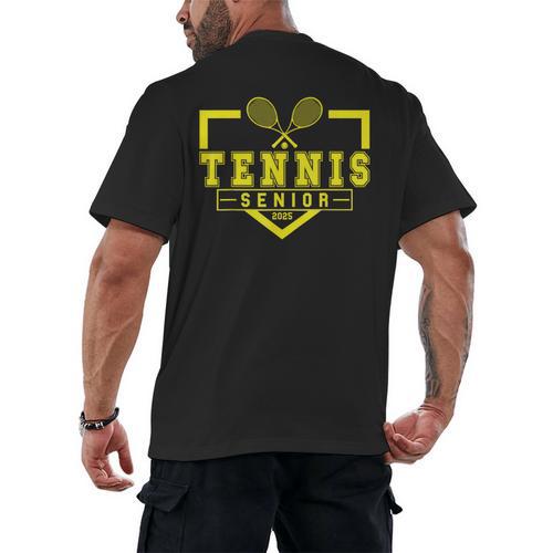 Tennis Senior Night Tennis Senior 2025 Graduation 20 Men's Back Print T-Shirt - Best Gift Smart
