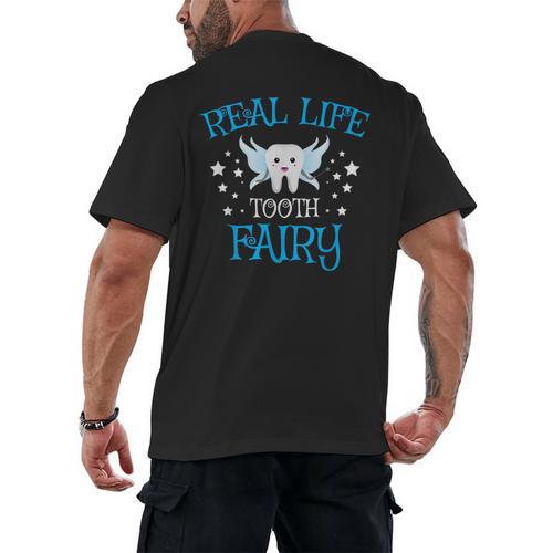 Tooth Fairy Tshirt Cute Dental Hygienist Graduation T Shirt Men's Back Print T-Shirt - Best Gift Smart