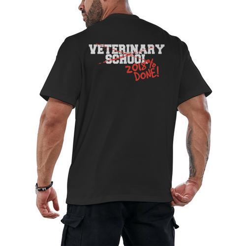 Veterinary School Graduation Class Of 2018 Men's Back Print T-Shirt - Best Gift Smart