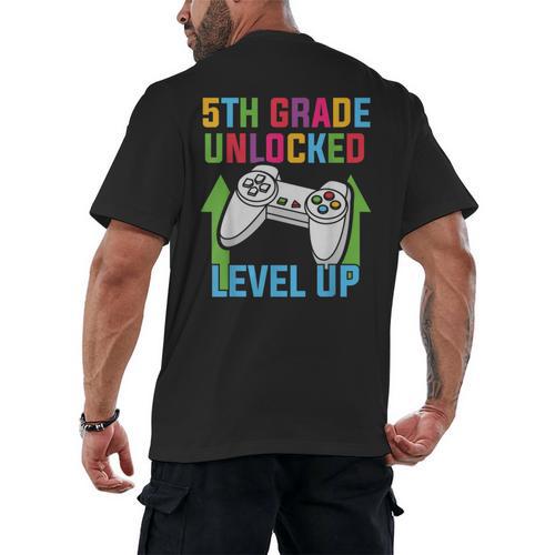 VIDEO GAMER Graduation Student Teacher Last Day School Kids Men's Back Print T-Shirt - Best Gift Smart