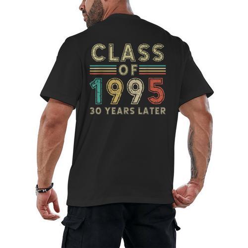 Vintage Class Of 1995 30th Reunion Alumni Graduation Party Men's Back Print T-Shirt - Best Gift Smart