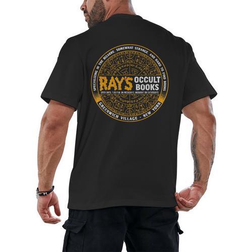 Vintage Quote Ray's Occult Retro Spiritual Books Men's Back Print T-Shirt - Bookorys DE