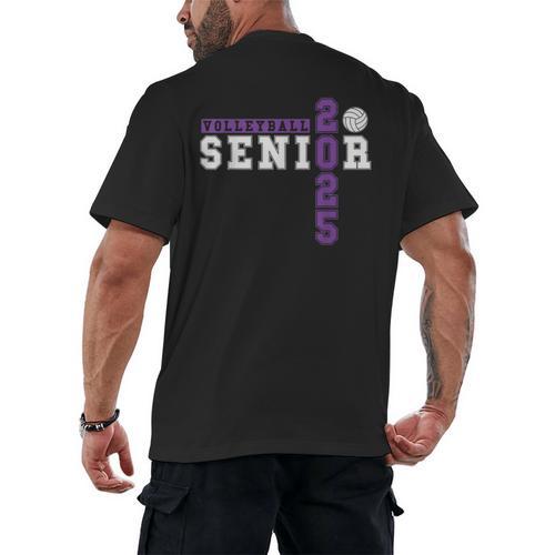 Volleyball Senior Night Volleyball Senior 2025 Graduation 26 Men's Back Print T-Shirt - Best Gift Smart