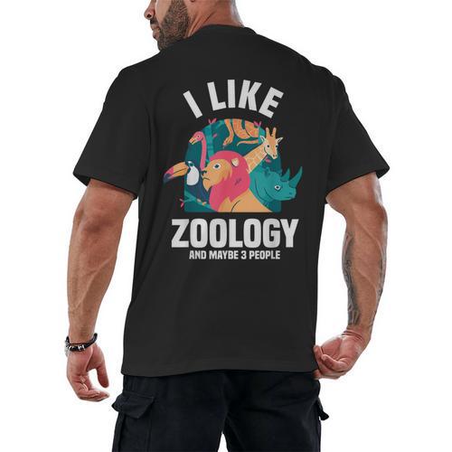 Zoologist Scientist Wildlife Biologist Zoology Introverted Men's Back Print T-Shirt - Raresse