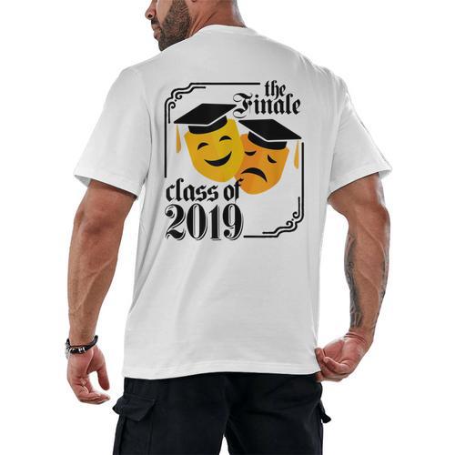 2020 Graduation Shirt Theater Drama Tshirt Senior Men's Back Print T-Shirt - Best Gift Smart