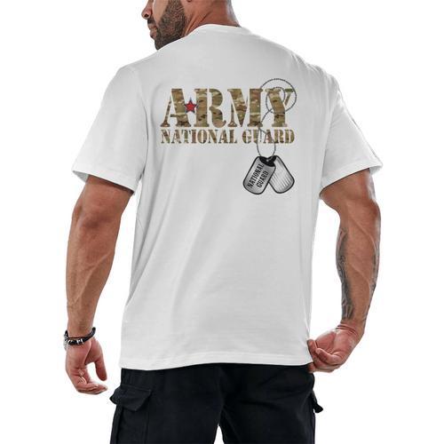 Army National Guard Mom Army National Guard Graduation Mom Men's Back Print T-Shirt - Best Gift Smart