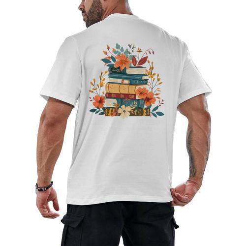 Book Lover Librarian Reading Library Readers Premium Tri-Blend Men's Back Print T-Shirt - Bookorys AU