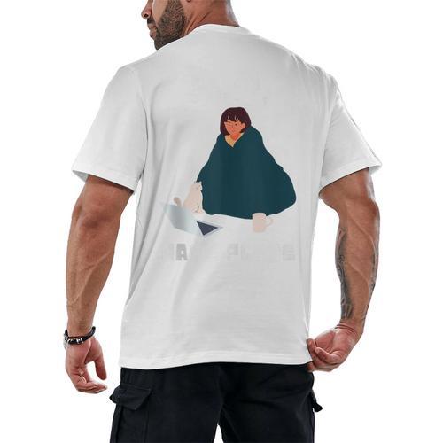 Can't Have Plans Introvert Staying Home Men's Back Print T-Shirt - Raresse