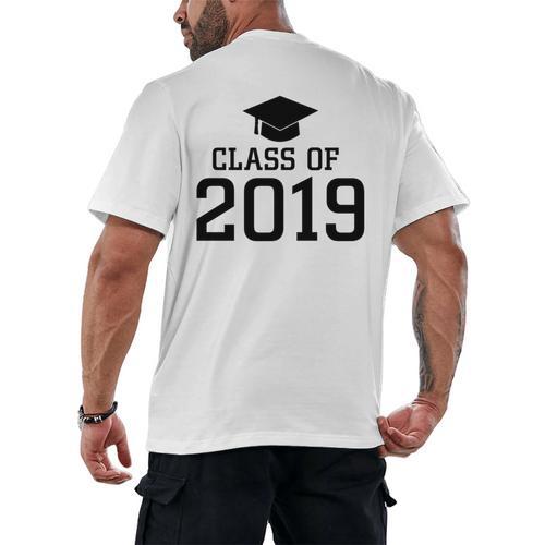Class Of 2019 Shirt Graduation Gift Men's Back Print T-Shirt - Best Gift Smart