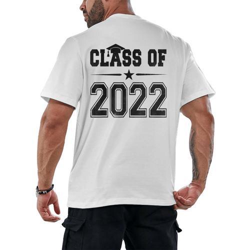 Class Of 2022 Shirt Graduation Men's Back Print T-Shirt - Best Gift Smart
