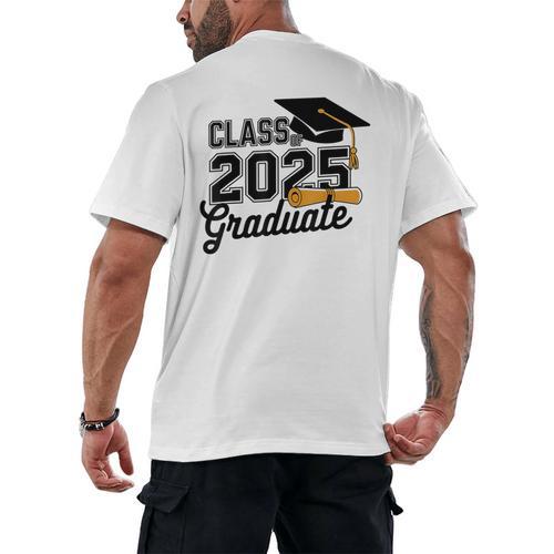 Class Of 2025 Graduate 2025 Graduation Senior 2025 Men's Back Print T-Shirt - Best Gift Smart