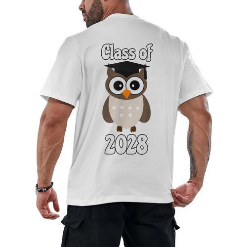 Class Of 2028 TShirt Back To School Graduation Year Boy Girl Men's Back Print T-Shirt - Best Gift Smart