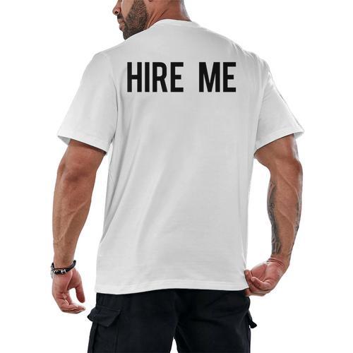 College Graduation Hire Me Men's Back Print T-Shirt - Best Gift Smart
