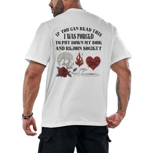 Dark Romance Bookish Merch Put My Book Down Spicy Book Women Men's Back Print T-Shirt - Bookorys UK