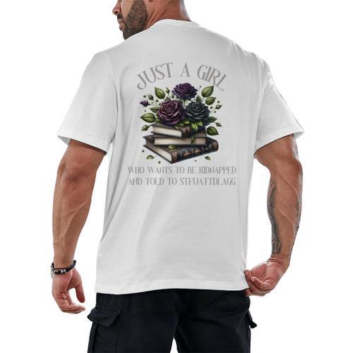 Dark Romance Women Smutt Book Lover Merch STFUATTDLAGG Good Men's Back Print T-Shirt - Bookorys DE