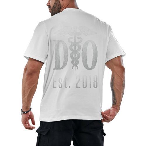 Doctor Graduation Shirt Tshirt Tee For Medical Students Men's Back Print T-Shirt - Best Gift Smart