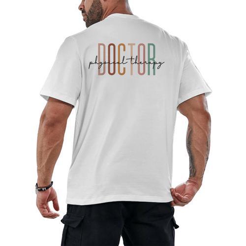 Doctor Of Physical Therapy DPT Student Graduation Men's Back Print T-Shirt - Best Gift Smart