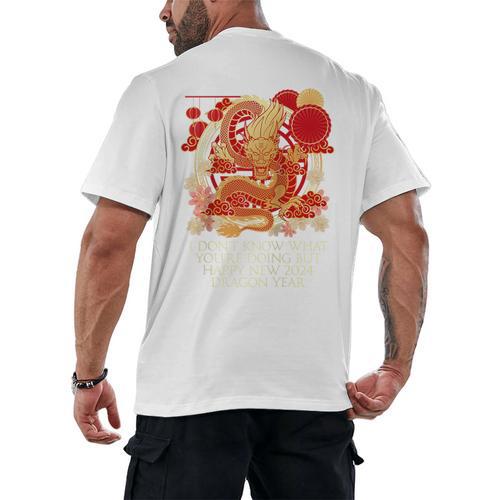 I Dont Know What Youre Doing Chinese New Year Introvert Raglan Baseball Tee Men's Back Print T-Shirt - Raresse