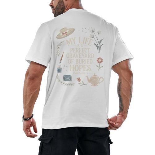 Dramatic Book Lover Quote Men's Back Print T-Shirt - Bookorys