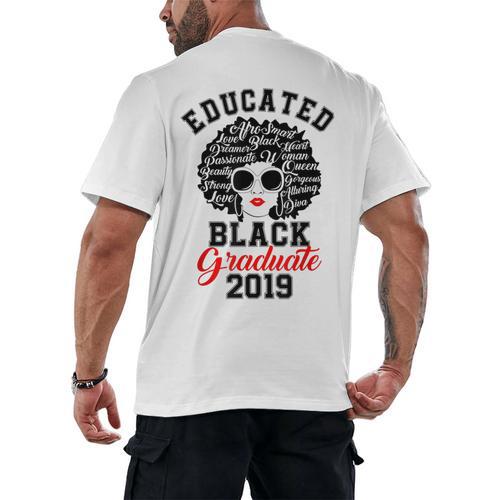 Educated Graduate 2019 Graduation Cute T Shirt Men's Back Print T-Shirt - Best Gift Smart