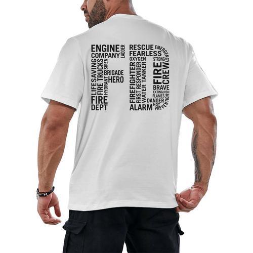 Fire Academy Graduation T-Shirt Firefighter Support Tee Men's Back Print T-Shirt - Best Gift Smart