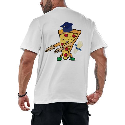 Flossing Pizza Dairy OIT For Dairy OIT Graduation Men's Back Print T-Shirt - Best Gift Smart