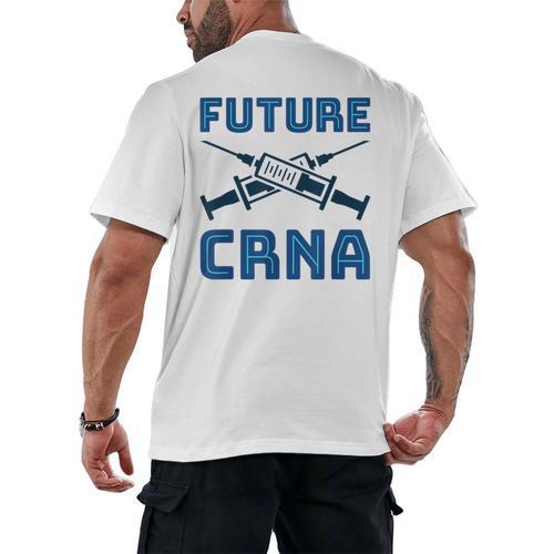 Future CRNA Nurse Anesthetist Student Nursing RN Graduation Men's Back Print T-Shirt - Best Gift Smart