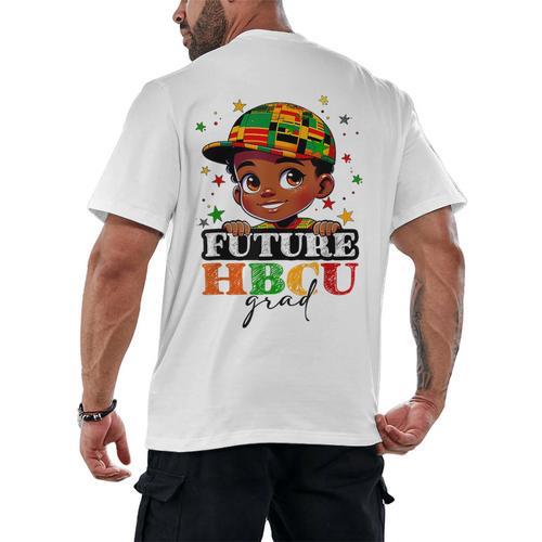 Future HBCU Grad History Boys Kids Graduation HBCU Men's Back Print T-Shirt - Best Gift Smart