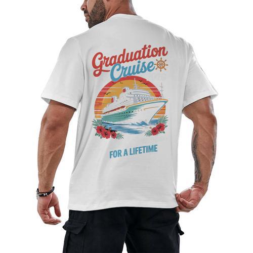 Graduation Cruise Trip Class Of 2026 Senior Summer Vacation Premium Men's Back Print T-Shirt - Best Gift Smart