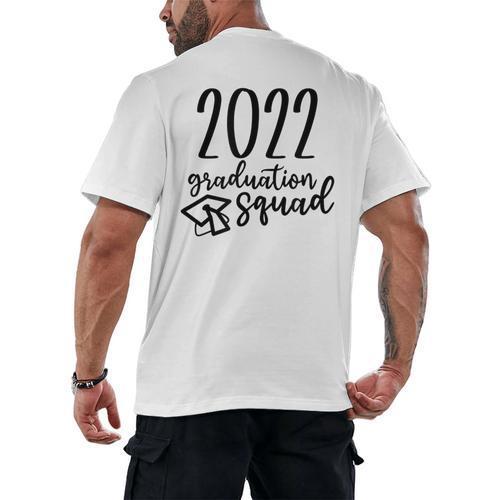 Graduation Squad Class Of 2022 Men's Back Print T-Shirt - Best Gift Smart