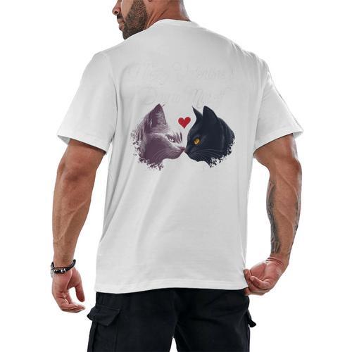 Happy Valentines Day Self Introvert Humor Antisocial Raglan Baseball Tee Men's Back Print T-Shirt - Raresse