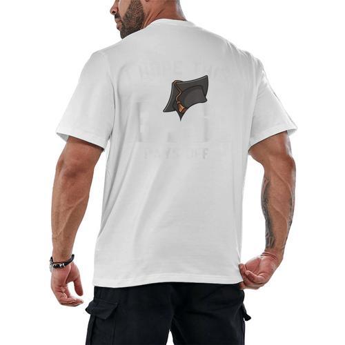 I Hope This BS Pays Off Graduation Bachelors Degree Men's Back Print T-Shirt - Best Gift Smart