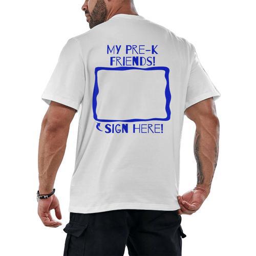 Interactive Preschool Graduation T Shirt Men's Back Print T-Shirt - Best Gift Smart