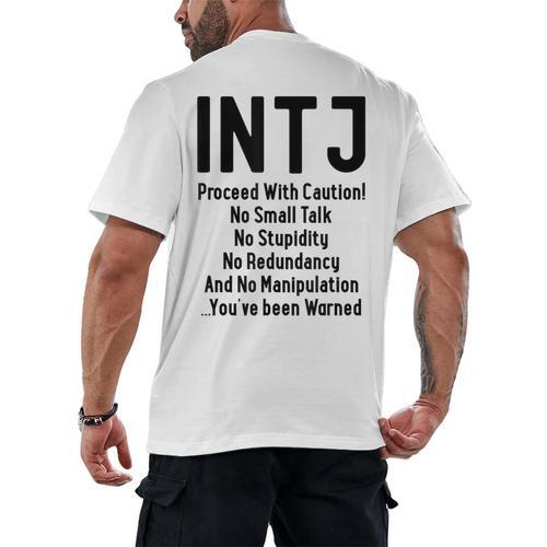 INTJ Rules Architect Personality Type Introvert Men's Back Print T-Shirt - Raresse