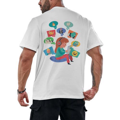 Introvert Meme Anti People Antisocial Meme Lovers Men's Back Print T-Shirt - Raresse