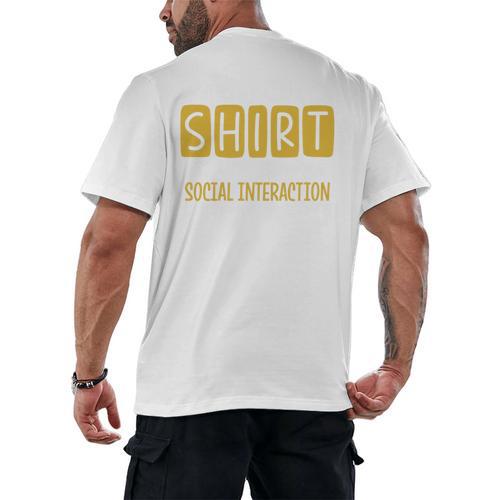 Introvert Quote Motivational For Men Women Kids Men's Back Print T-Shirt - Raresse