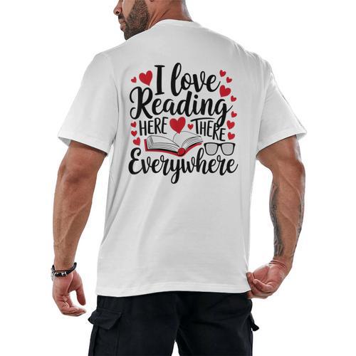 Its A Good Day To Read Book Across America Kids Men's Back Print T-Shirt - Bookorys DE