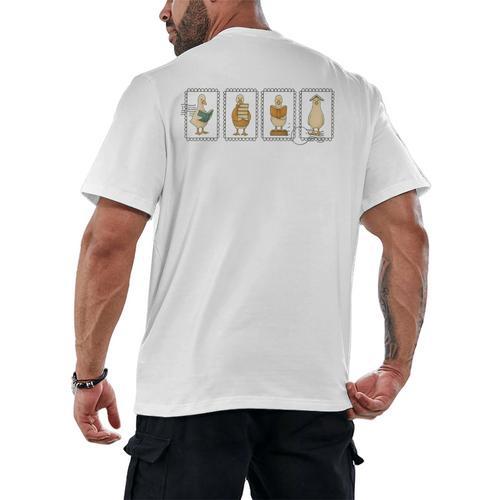 Just A Bookish Goose Reader SillyGoose Book Lover Outfit Men's Back Print T-Shirt - Bookorys CA