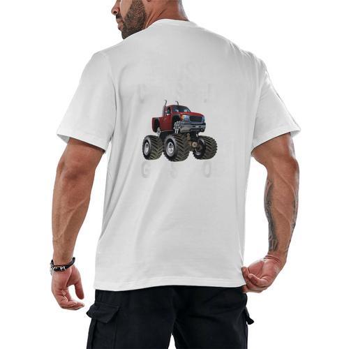 I Just Crushed High School Graduation Monster Truck Shirt Men's Back Print T-Shirt - Best Gift Smart