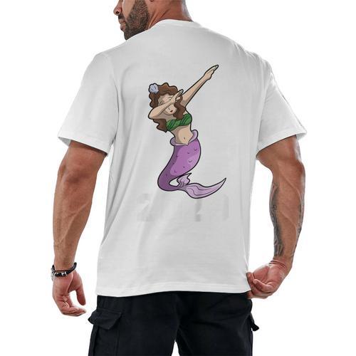 Kids Class Of 2029 Shirt Graduation Dabbing Mermaid Shirt Men's Back Print T-Shirt - Best Gift Smart