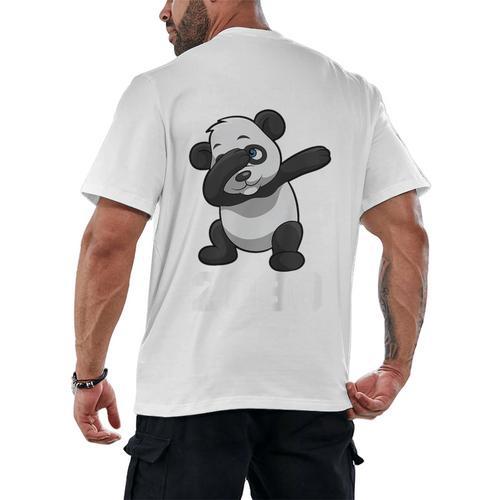 Kids Class Of 2030 Shirt Graduation Dabbing Panda Shirt Men's Back Print T-Shirt - Best Gift Smart