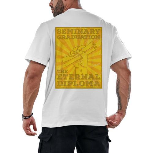 LDS Mormon Seminary Graduation Eternal Diploma Shirt Men's Back Print T-Shirt - Best Gift Smart