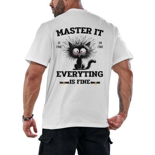 Masters Mastered It Graduate Master Degree Graduation Men's Back Print T-Shirt - Best Gift Smart