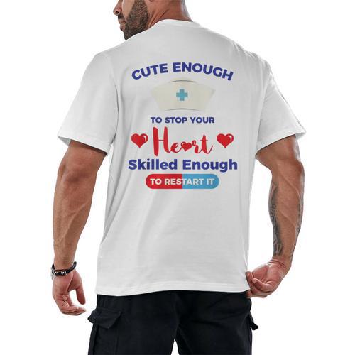 Nurse Tshirt Graduation Nursing School Birthday Men's Back Print T-Shirt - Best Gift Smart