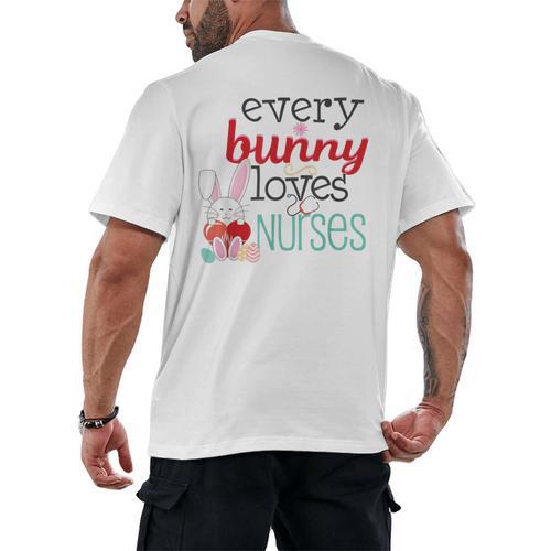 Nurse LPN RN CNA Easter Graduation Nursing 2021 Men's Back Print T-Shirt - Best Gift Smart