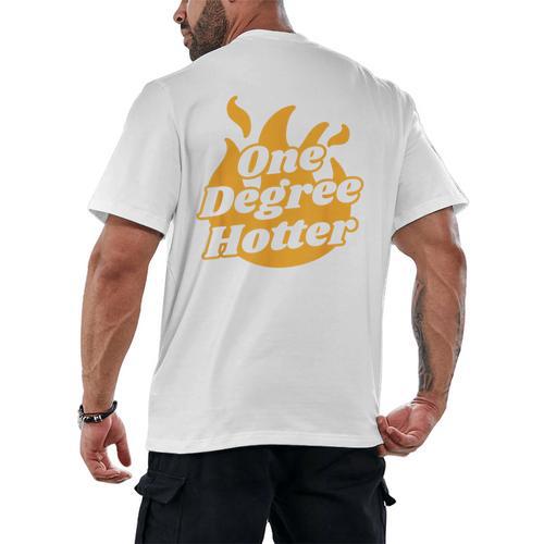 One Degree Hotter Graduation Ceremony Celebration Men's Back Print T-Shirt - Best Gift Smart